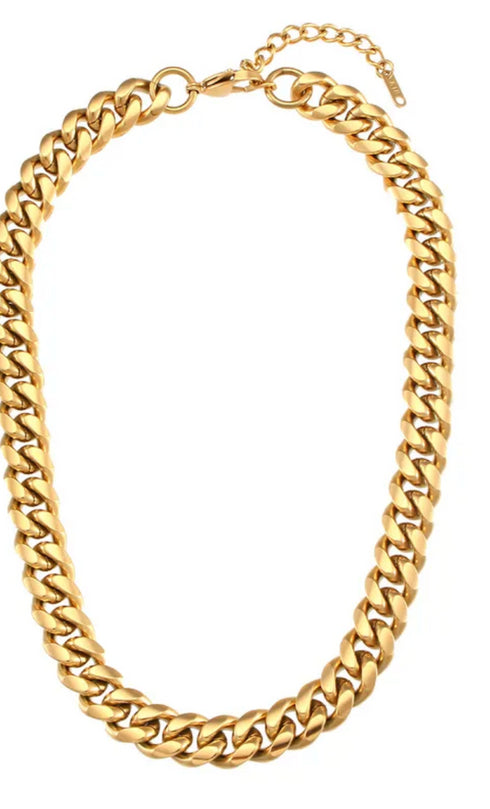 Thick Cuban Link Chain Necklace